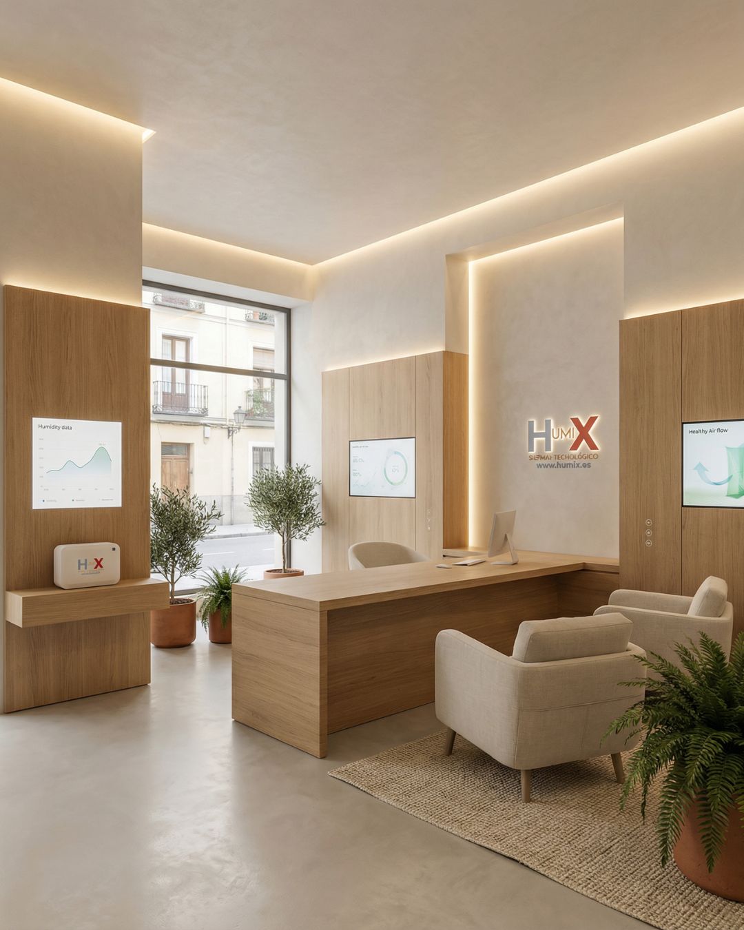 HumiX Store — Zona de consulta y tecnología